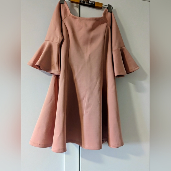 Rebel Sugar Blush Bell Sleeve Dress - Picture 2 of 4